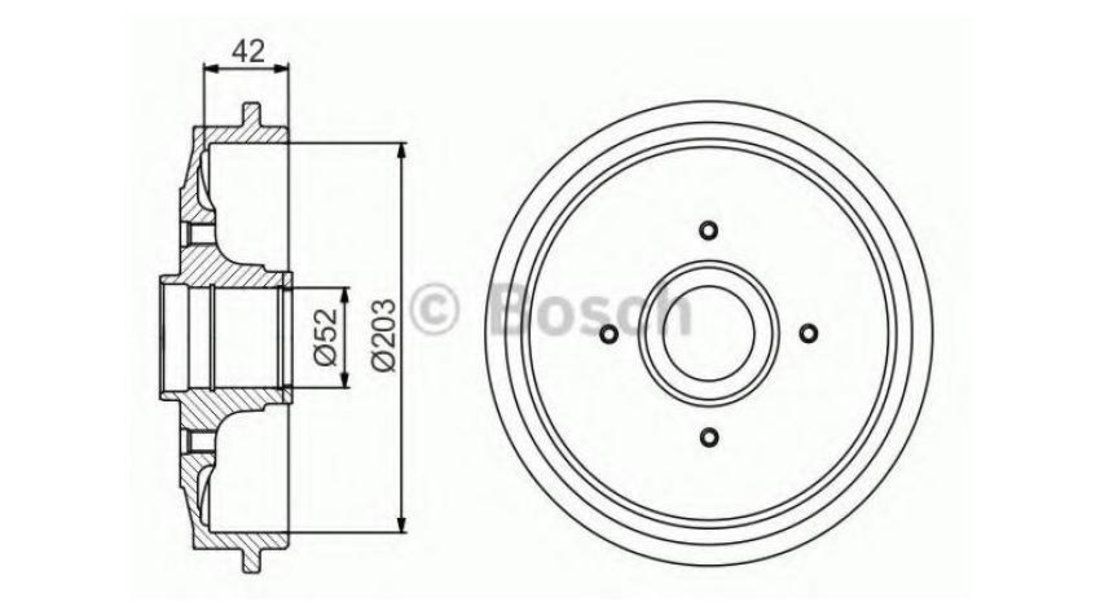 Tambur frana Citroen DS3 2009-2016 #2 0986477201