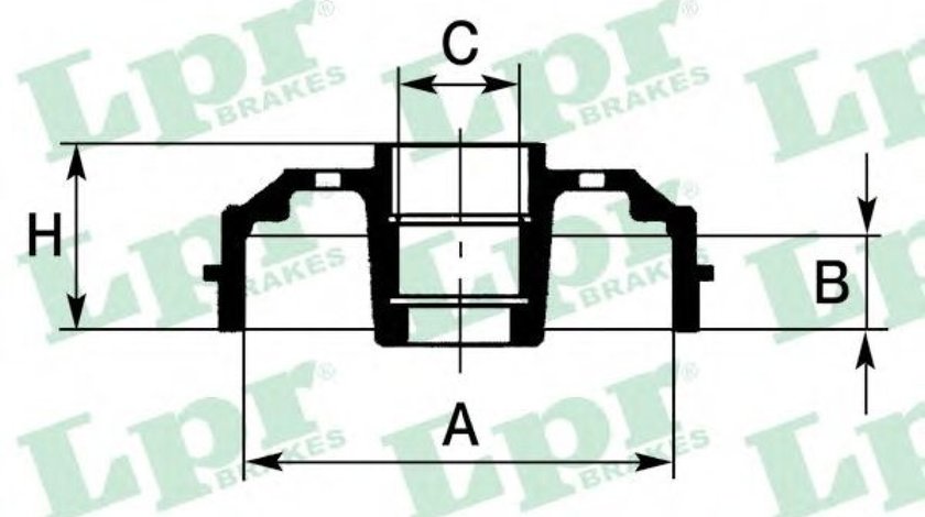 Tambur frana CITROEN SAXO (S0, S1) (1996 - 2004) LPR 7D0472 piesa NOUA