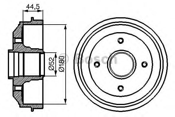 Tambur frana CITROEN XSARA (N1) (1997 - 2005) BOSCH 0 986 477 070 piesa NOUA
