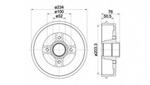 Tambur frana Dacia LOGAN (LS_) 2004-2016 #2 098647...