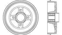 Tambur frana DACIA LOGAN (LS) (2004 - 2016) OE 432...