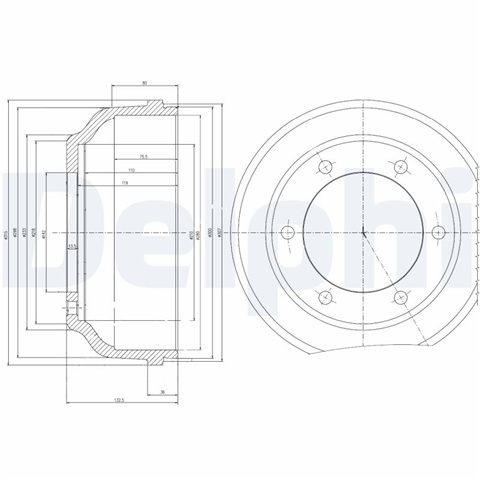 Tambur Frana Delphi Ford BF467