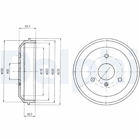 Tambur Frana Delphi Smart BF465