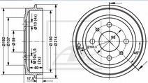 Tambur frana FIAT 500 (312) (2007 - 2016) ATE 24.0...