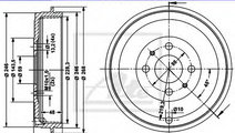 Tambur frana FIAT ALBEA (178) (1996 - 2009) ATE 24...