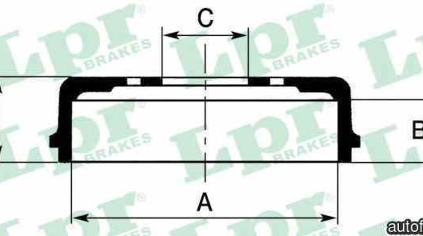 Tambur frana FIAT CINQUECENTO 170 LPR 7D0268