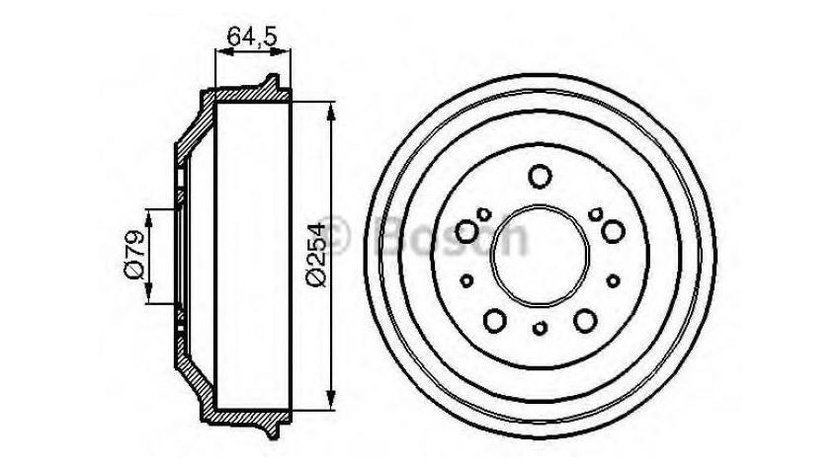 Tambur frana Fiat DUCATO bus (230) 1994-2002 #2 0986477098