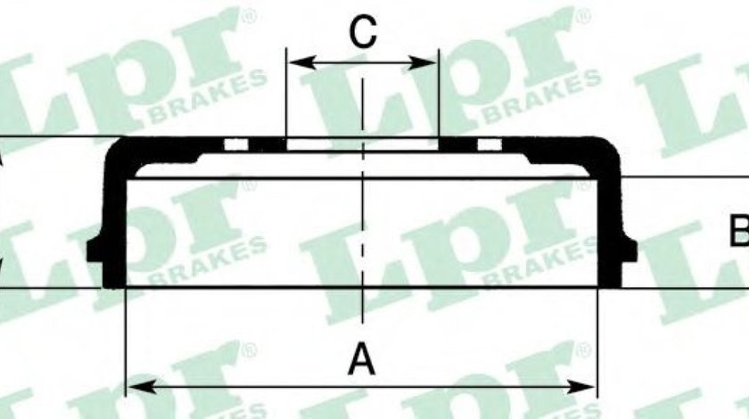 Tambur frana FIAT FIORINO Pick up (147) (1977 - 1988) LPR 7D0044 piesa NOUA