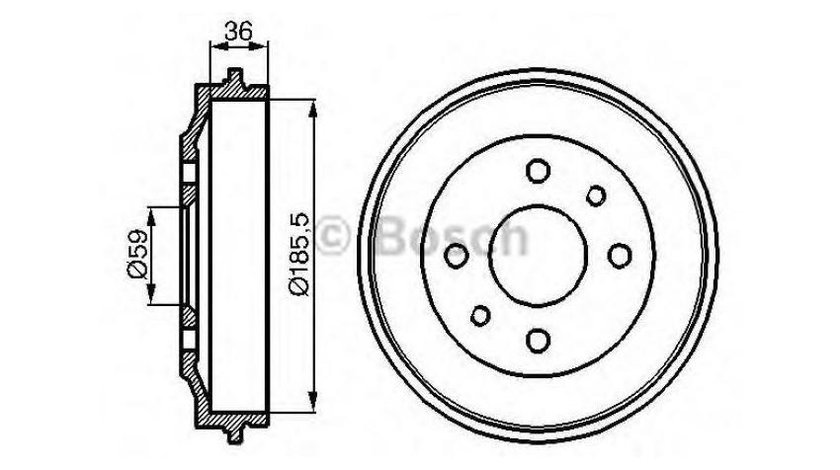 Tambur frana Fiat PANDA (141A_) 1980-2004 #2 022165201A