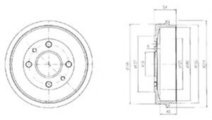 Tambur frana FIAT PUNTO Van (176L) (1996 - 2000) D...