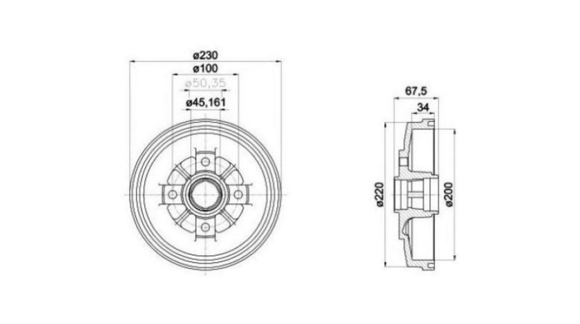 Tambur frana Kia RIO limuzina (DC_) 2000-2005 #2 253510