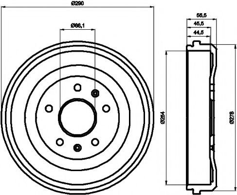Tambur frana LAND ROVER FREELANDER (LN) (1998 - 2006) TEXTAR 94030900 piesa NOUA