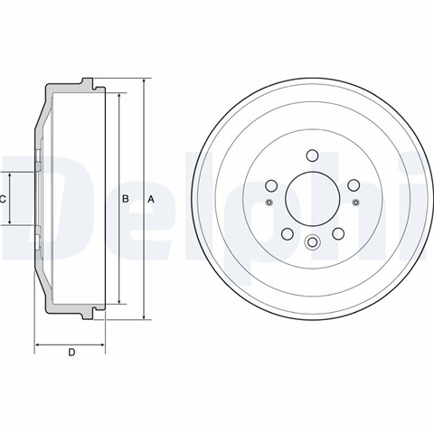 Tambur Frana (livrabil Numai Pereche) Delphi Vw BF558