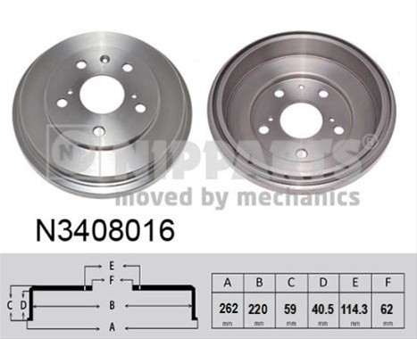Tambur Frana Nipparts Suzuki N3408016