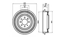 Tambur frana Nissan KUBISTAR (X76) 2003-2009 #2 09...