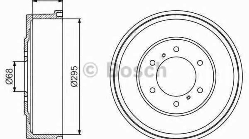 Tambur frana NISSAN NAVARA platou / sasiu D40 BOSCH 0 986 477 215