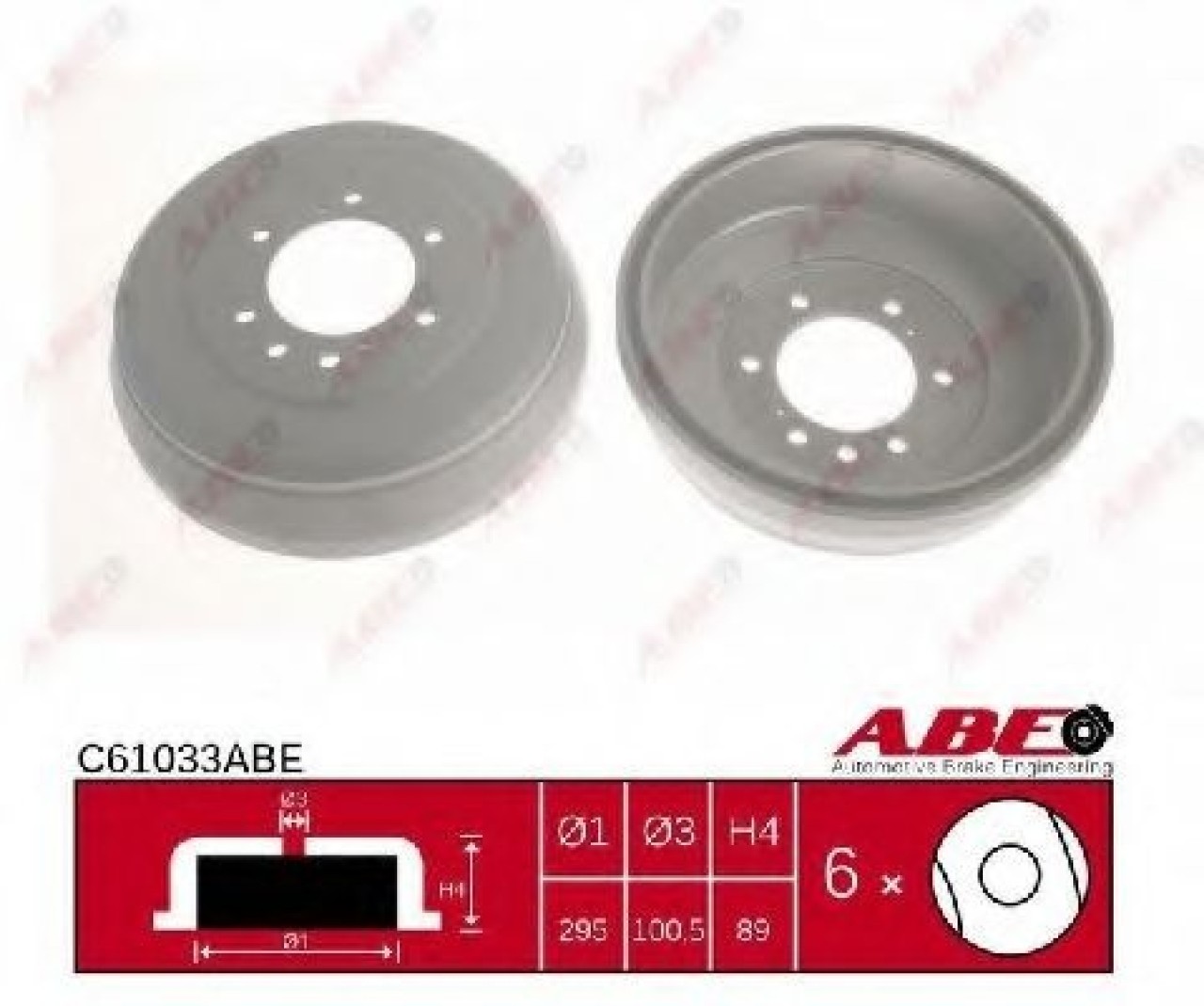Tambur frana NISSAN PICK UP III (D22) (1997 - 2016) ABE C61033ABE piesa NOUA