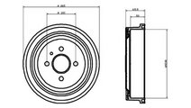 Tambur frana Opel ASTRA F CLASSIC limuzina 1998-20...