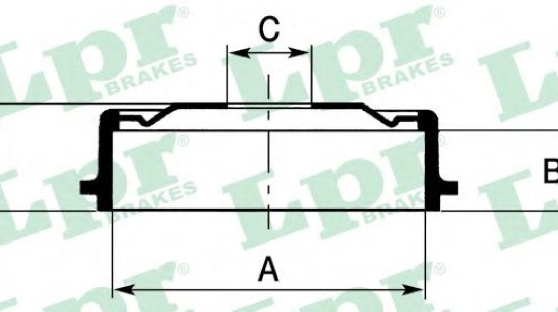 Tambur frana OPEL ASTRA F Hatchback (53, 54, 58, 59) (1991 - 1998) LPR 7D0138 piesa NOUA