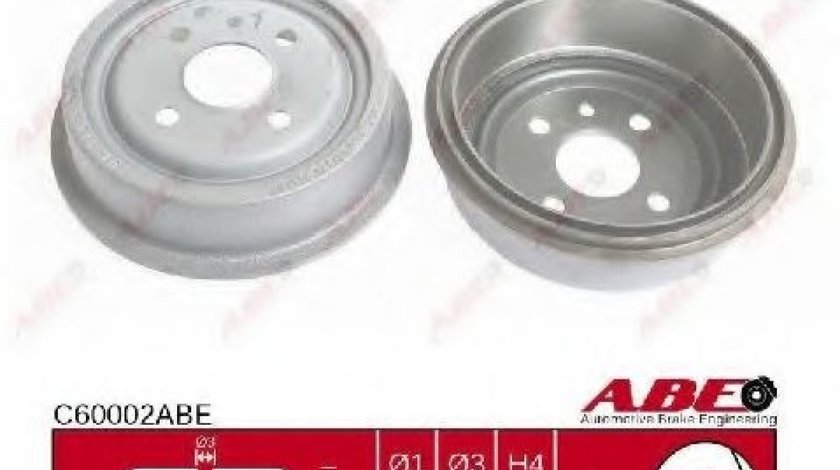 Tambur frana OPEL ASTRA G Combi (F35) (1998 - 2009) ABE C60002ABE piesa NOUA