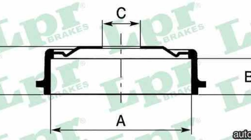 Tambur frana OPEL ASTRA G hatchback F48 F08 LPR 7D0560