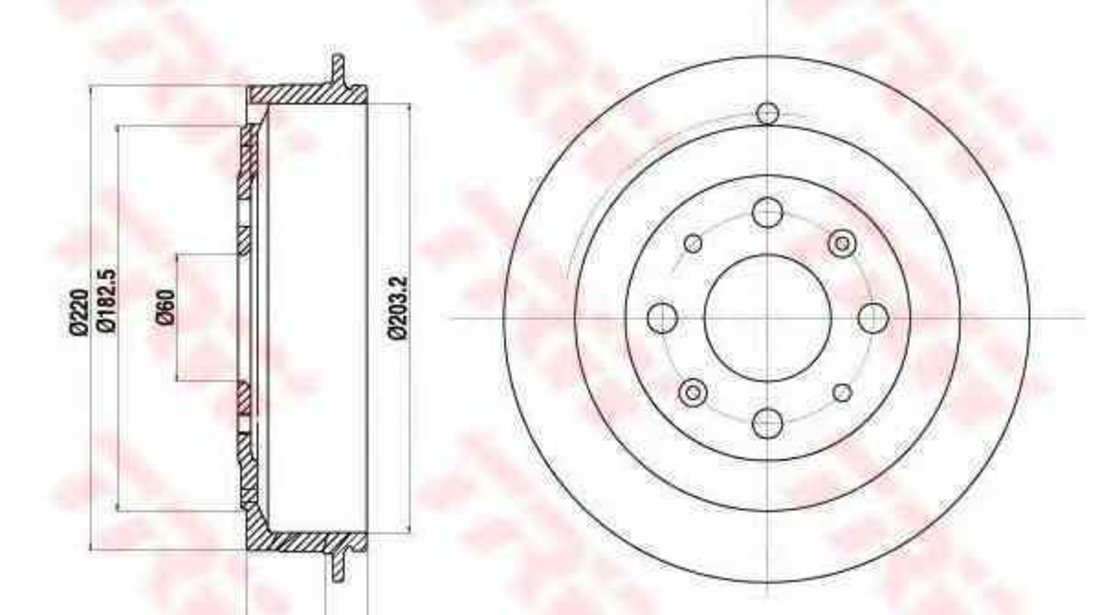 Tambur frana OPEL CORSA D TRW DB4361