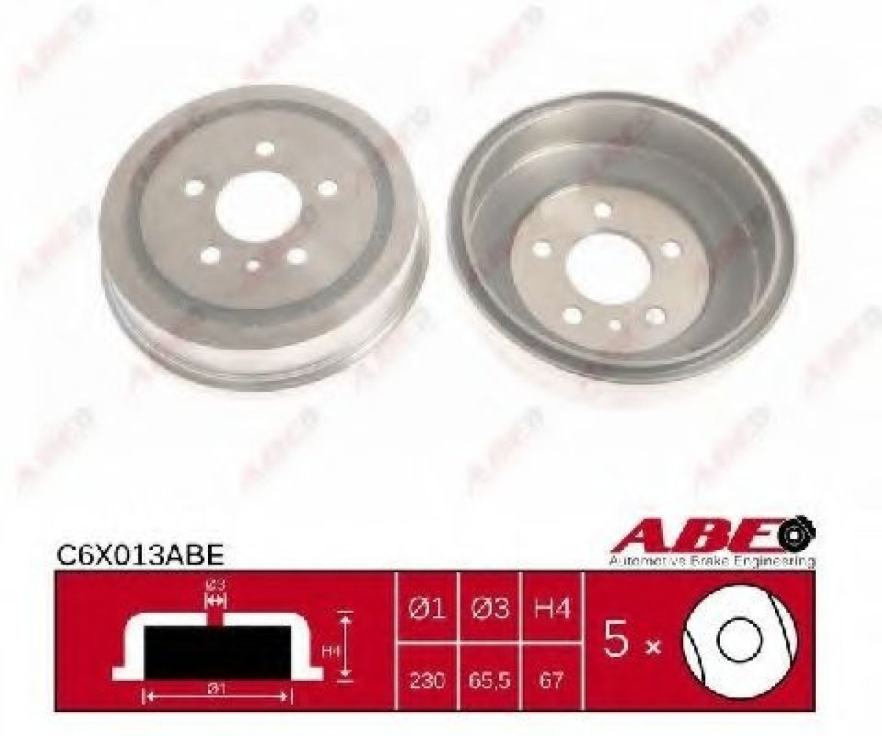 Tambur frana OPEL ZAFIRA B (A05) (2005 - 2016) ABE C6X013ABE piesa NOUA