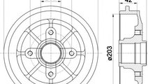 Tambur frana PEUGEOT 206 SW (2E/K) (2002 - 2016) T...