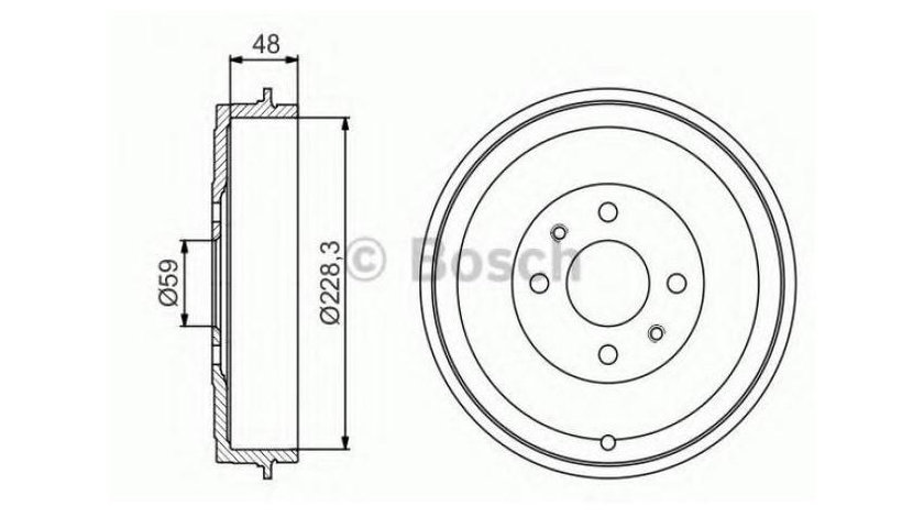 Tambur frana Peugeot BIPPER (AA_) 2008-2016 #2 0986477212