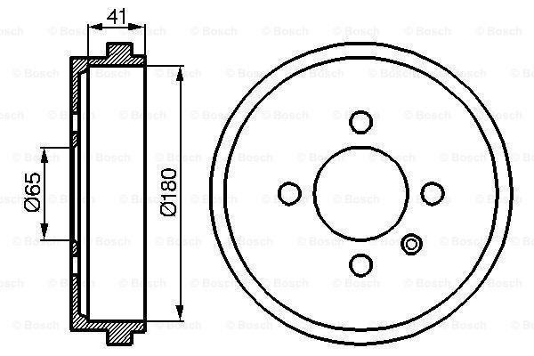 Tambur frana puntea spate (0986477105 BOSCH) VW