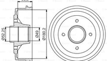 Tambur frana puntea spate (0986477270 BOSCH)