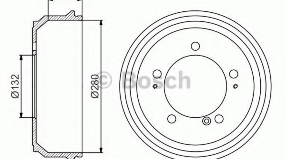 Tambur frana RENAULT MASTER II caroserie (FD) (1998 - 2010) BOSCH 0 986 477 169 piesa NOUA