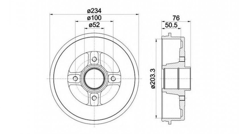 Tambur frana Renault SYMBOL III 2013-2016 #2 0986477120