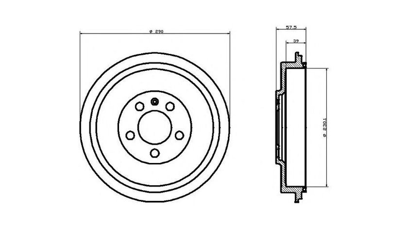 Tambur frana Skoda OCTAVIA (1U2) 1996-2010 #2 0986477152