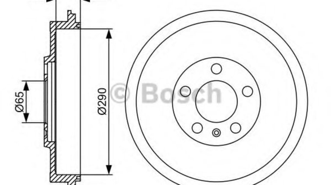 Tambur frana SKODA OCTAVIA I Combi (1U5) (1998 - 2010) BOSCH 0 986 477 152 piesa NOUA