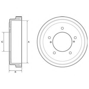 Tambur frana SUZUKI GRAND VITARA I (FT) (1998 - 2005) DELPHI BF544 piesa NOUA