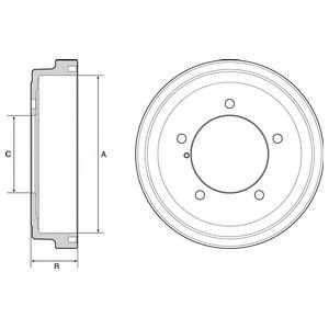 Tambur frana SUZUKI GRAND VITARA I (FT) (1998 - 2005) DELPHI BF531 piesa NOUA