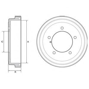 Tambur frana SUZUKI GRAND VITARA I (FT) (1998 - 2005) DELPHI BF531 piesa NOUA