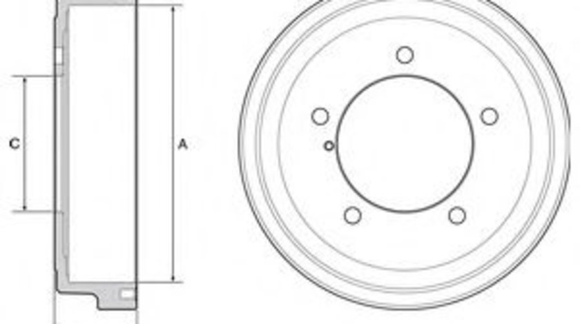 Tambur frana SUZUKI GRAND VITARA I (FT) (1998 - 2005) DELPHI BF531 piesa NOUA