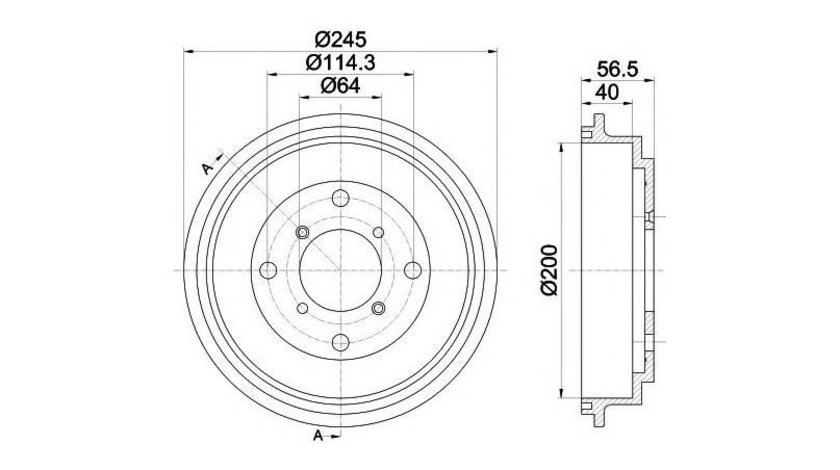 Tambur frana Suzuki SWIFT Cabriolet (SF413) 1991-1996 #2 14A68910