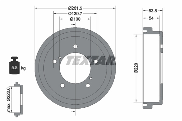 Tambur Frana Textar Suzuki 94037800