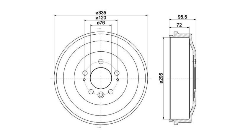 Tambur frana Volkswagen VW AMAROK (2H_, S1B) 2010-2016 #2 2H0609617