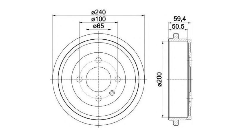 Tambur frana Volkswagen VW POLO (6N2) 1999-2001 #2 0986477106