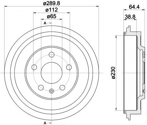 Tambur frana VW BEETLE (5C1) (2011 - 2016) TEXTAR 94039300 piesa NOUA