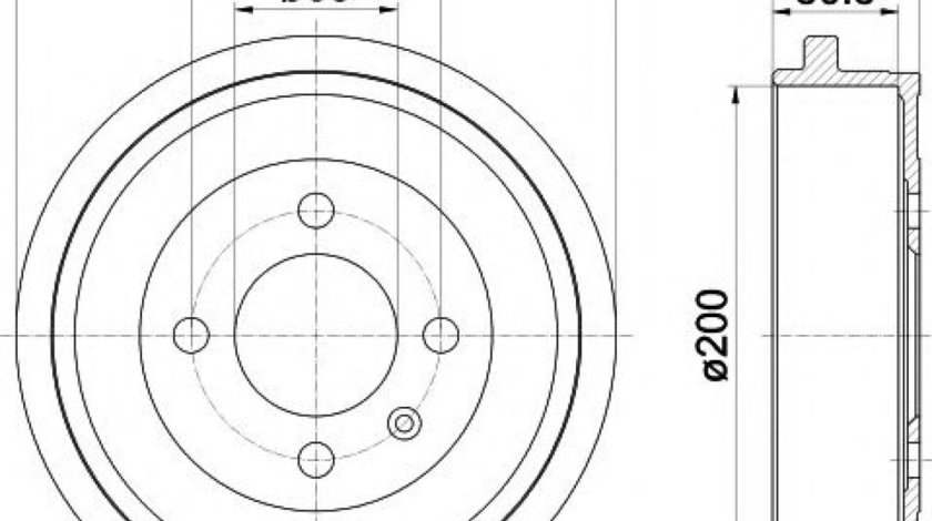 Tambur frana VW LUPO (6X1, 6E1) (1998 - 2005) TEXTAR 94022800 piesa NOUA