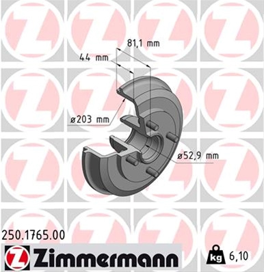 Tambur Frana Zimmermann Ford 250.1765.00