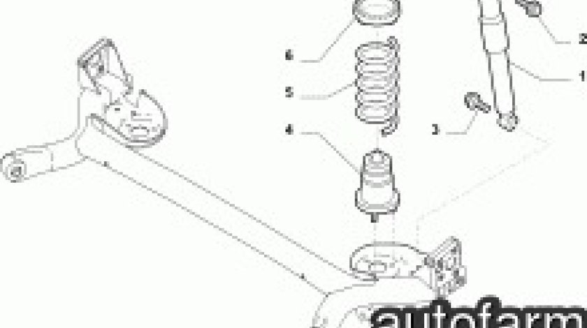 Tampon amortizor telescop spate Fiat 500 FIAT OE 51811829