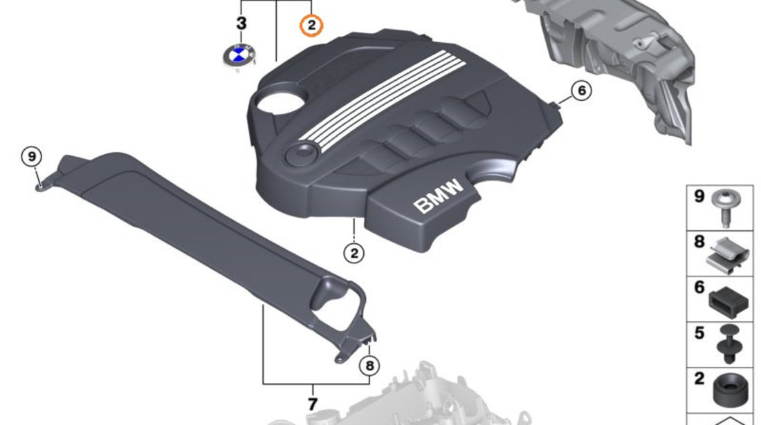 Tampon Capac Motor Oe Bmw 11147799108