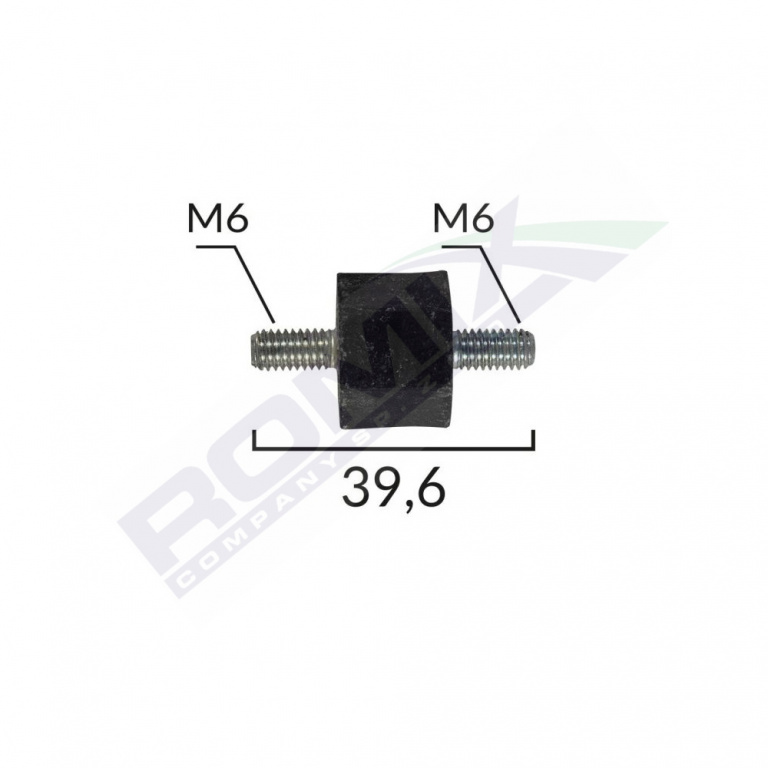 Tampon Cauciuc Pentru Vw, Seat, Ford M6x39.6mm Set 5buc Romix C60581-RMX