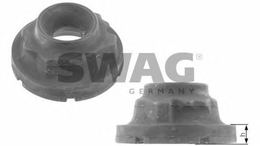 Tampon cauciuc, suspensie VW FOX (5Z1, 5Z3) (2003 - 2016) SWAG 30 92 6620 piesa NOUA